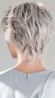 SILVER-BLONDE-ROOTED | Medium Honey Blonde, Light Ash Blonde, and Lightest Reddish Brown blend with Dark Roots