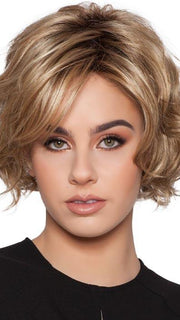 LIANA by WIG PRO in 12-R8 | Chestnut Brown with Light Golden Brown Rooted base PPC MAIN IMAGE FB MAIN IMAGE