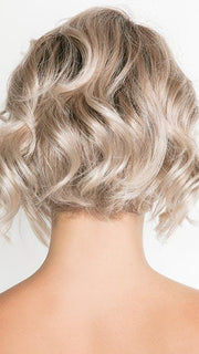 MELTED MARSHMALLOW | Subtly warm dark sandy blonde blend with medium brown roots and light ash blonde tips and highlights
