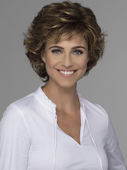 DIANA by ESTETICA in CARAMELKISS | Golden Brown w/Light Copper Blonde Highlights 