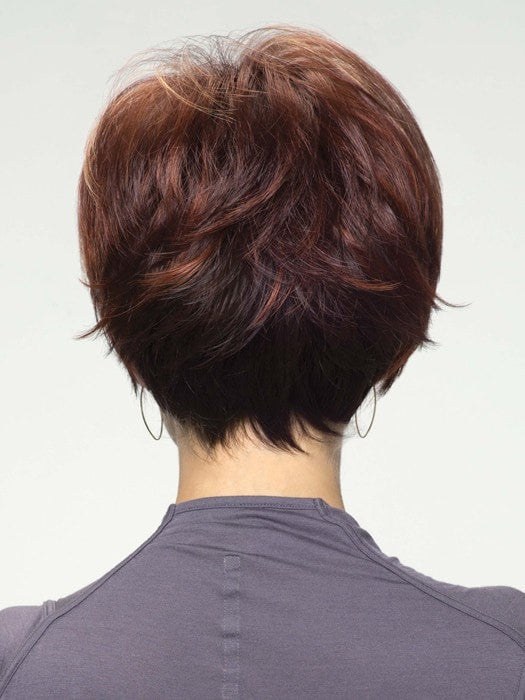 RAZBERRY ICE R | Rooted Dark Auburn with Medium Auburn Base with Copper and Strawberry Blonde Highlights
