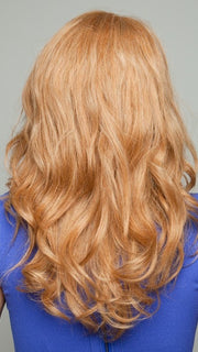Long, face framing style with textured layers and soft body