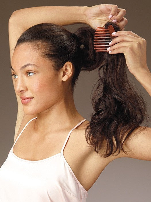 Slide the combs in one by one and interlock them to secure | Color: Dark Brown