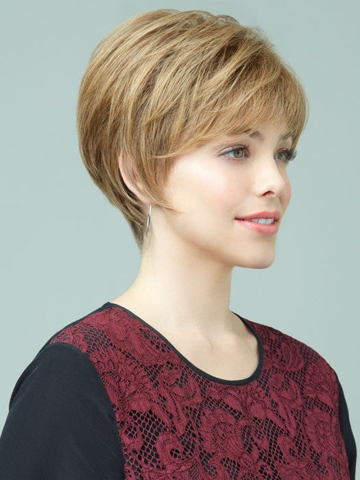 Revlon Wigs Pearl Wig: Side View | Color: 12R (Pecan)