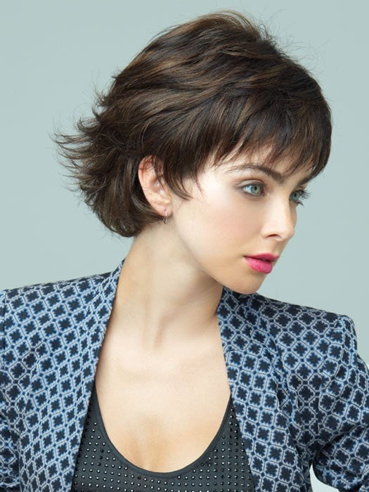 Revlon Wigs Paisley : Profile View | Color 8R (Chestnut)