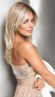 SPOTLIGHT by Raquel Welch in RL19/23SS SHADED BISCUIT | Light Ash Blonde Evenly Blended with Cool Platinum Blonde and Dark Roots