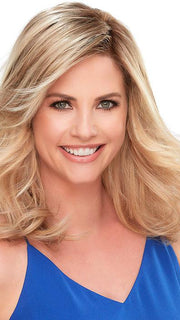 TOP SMART 12" by Jon Renau in 12FS8 SHADED PRALINE | Light Gold Brown, Light Natural Gold Blonde & Pale Natural Gold-Blonde Blend, Shaded with Medium Brown PPC MAIN IMAGE FB MAIN IMAGE
